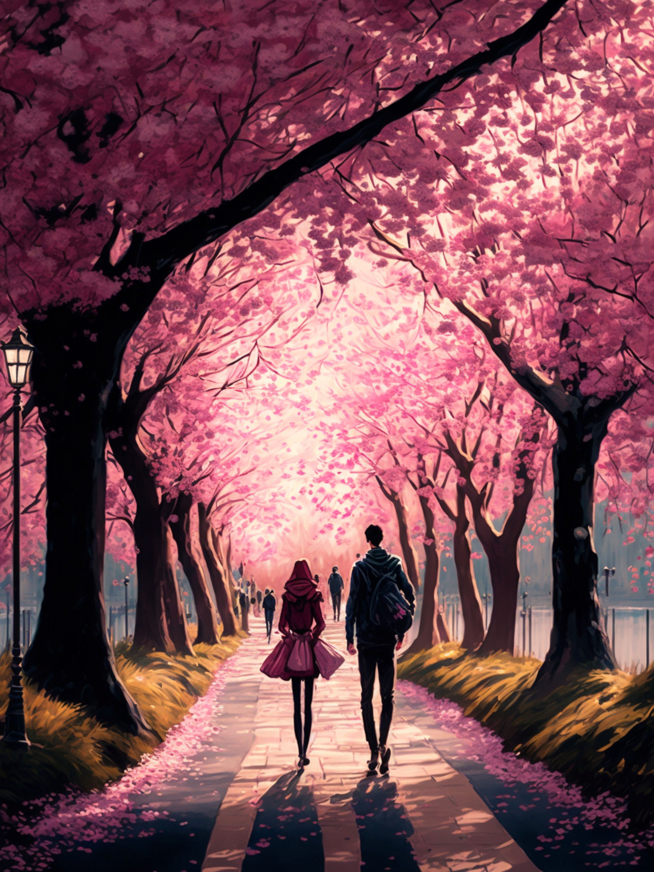 Blossom Anime Couple