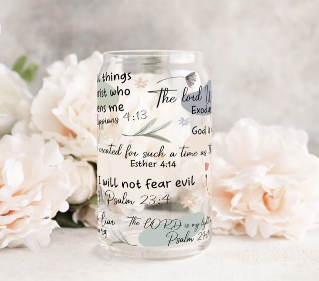 Bible Verses / Inspirational / Beer Can / Tumbler / Iced Etsy