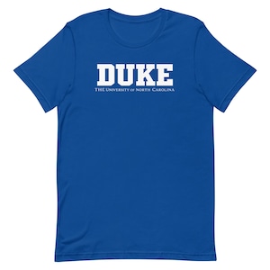 DUKE The University Of North Carolina Unisex t-shirt
