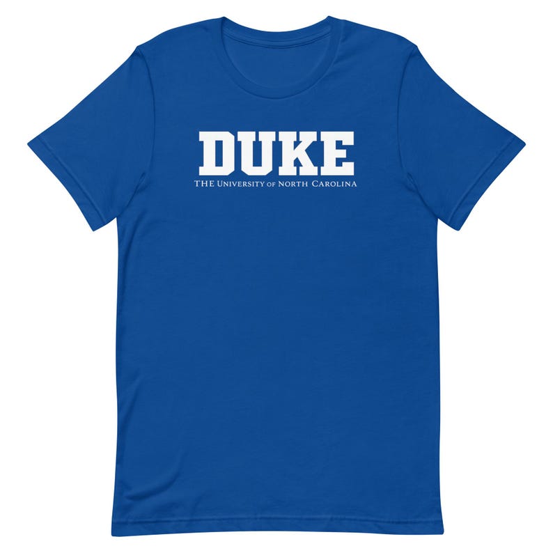 DUKE The University Of North Carolina Unisex t-shirt