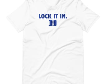 Bloquearlo. Camiseta de baloncesto de Duke, camiseta gráfica cómoda.