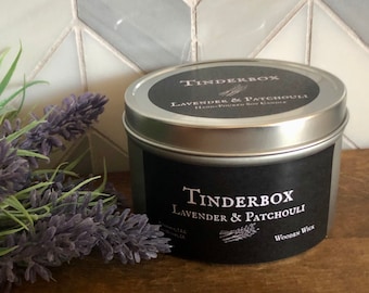 Lavender and Patchouli Wooden Wick Candle