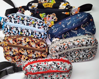Handcrafted Looney Tunes Fanny Pack | Adjustable Crossbody Bag For Adults and Kids