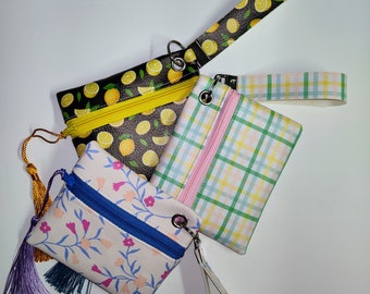 Set of 3 Faux Leather Mini Wallet / Coin Purse 4×4 inches