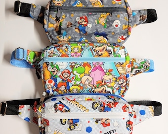 Super Mario Fanny Pack: Adjustable Crossbody Bag