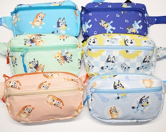 Bluey and Bingo Print Kids Fanny Pack, Crossbody Bag