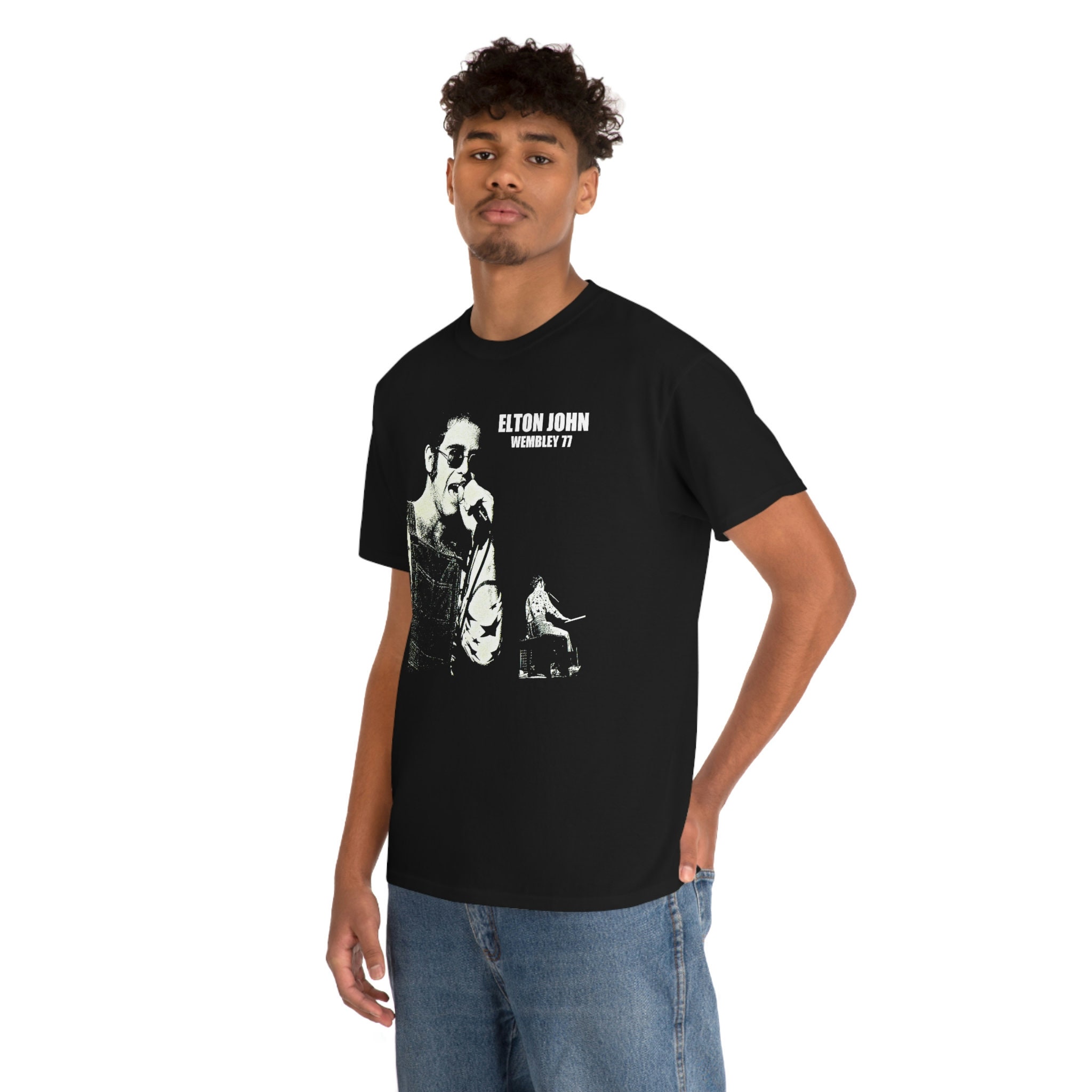 Elton John Wembley 77 Band Poster Album Cover T Shirt All Etsy