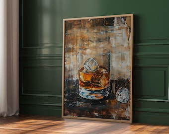1920s Bourbon Bar Print: Vintage Speakeasy Art