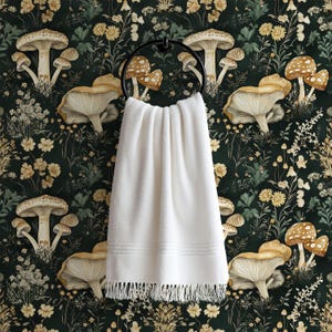 Woodland Whimsical Mushroom Wallpaper | Cottagecore Botanical Farmhouse Accent Wall Mural image 2