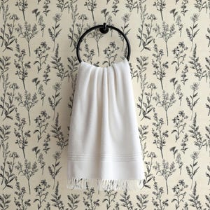Neutral Wildflower Wallpaper Creamy Muted Floral Wall Mural Botanical Peel & Stick Wallpaper Home Decor Removable Wall Paper