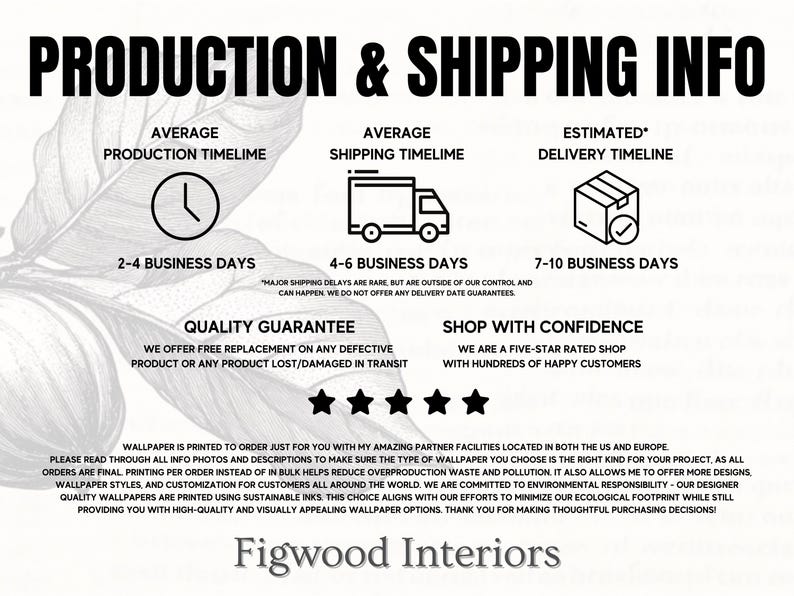 The image is a promotional poster for Figwood Interiors, featuring a variety of images related to their products and services.