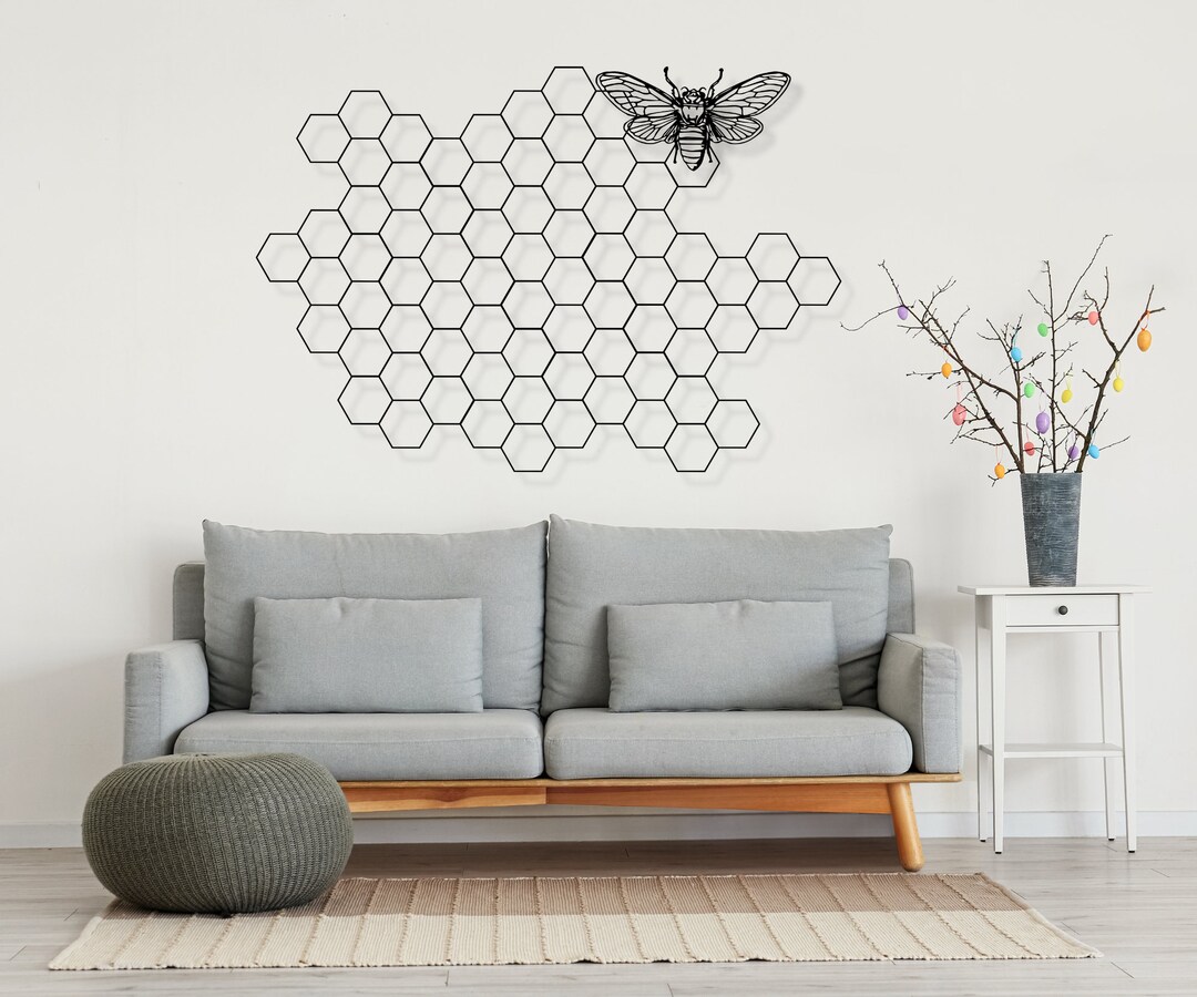 Bee Metal Wall Art Gift for Beekeeper Bee Hive Sign Etsy