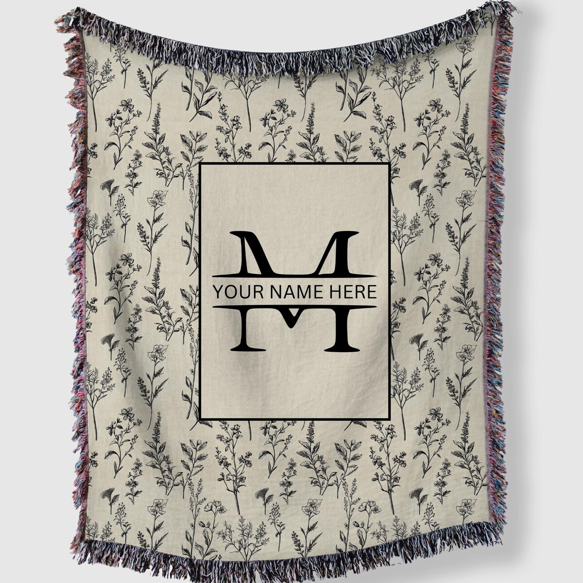 Personalized Blanket Woven Throw Custom Engagement Present Family Name Christmas Gift for Mom Customized Tapestry Picnic Blanket - Etsy