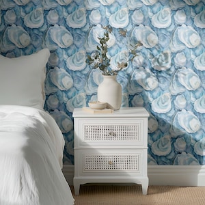 Oyster Shell Wall Mural: Nautical Coastal Design, Peel & Stick