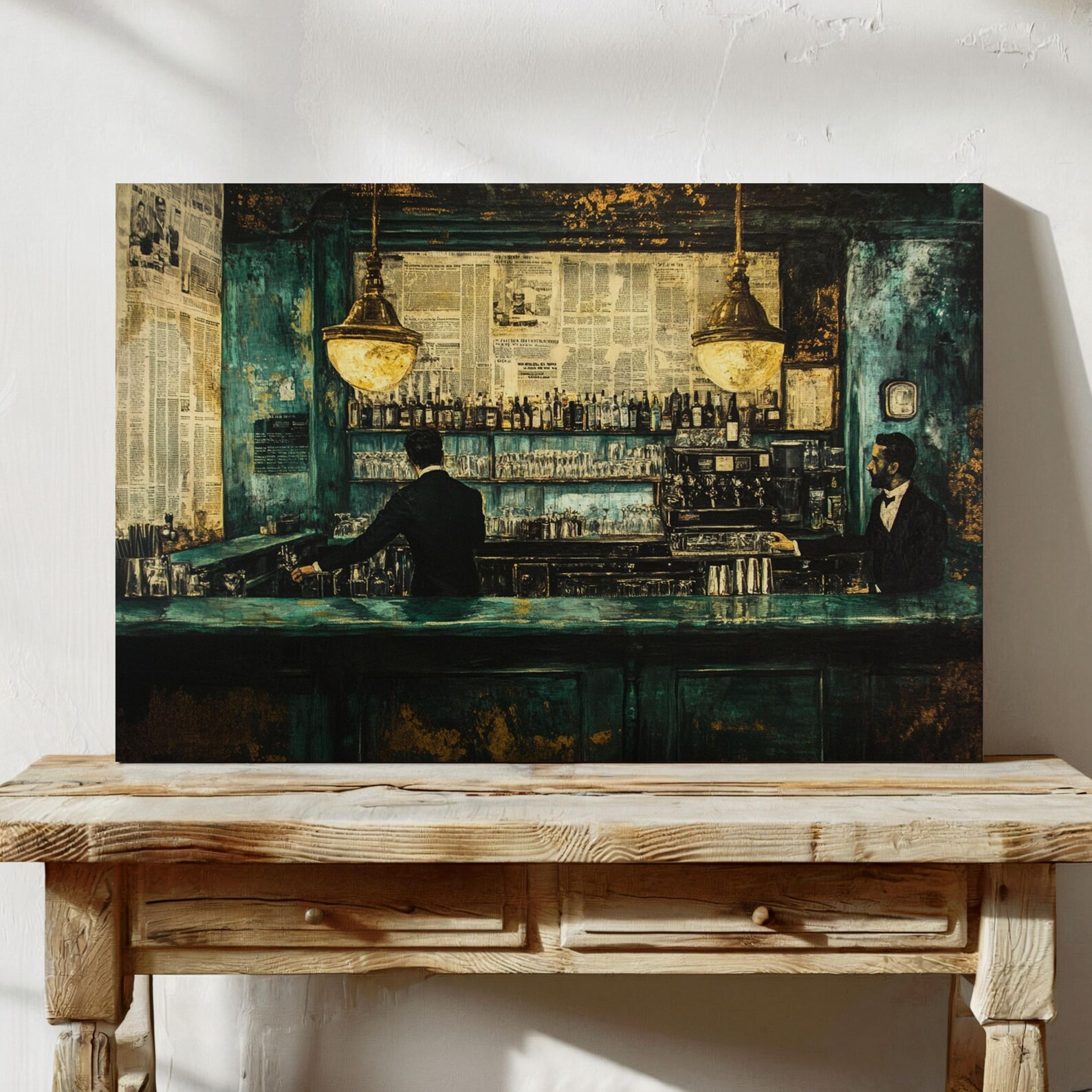 1920s Speakeasy Wall Art: Vintage Cocktail Bar Decor - Etsy