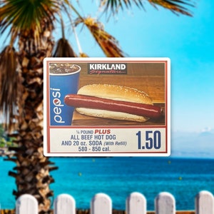 Costco Hot Dog Meme Sticker - Etsy