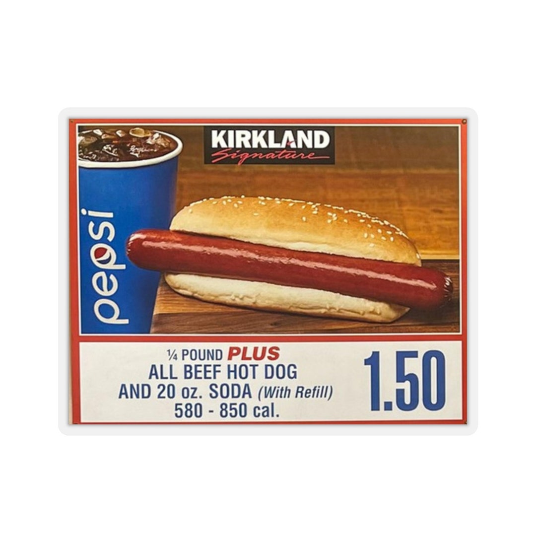 Costco Hot Dog Meme Sticker - Etsy