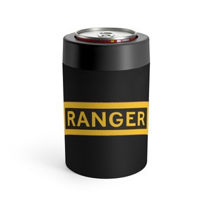 Army Ranger Tab Can Holder - Black
