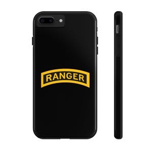 Army Ranger Tab Phone Case - Black