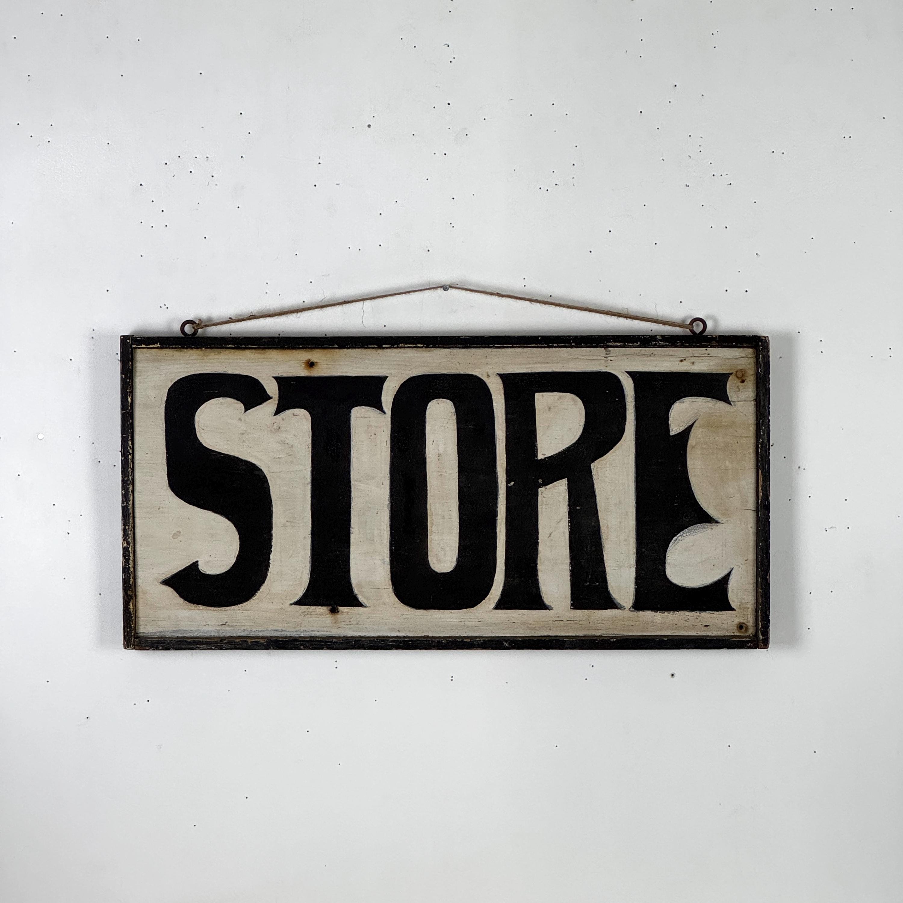 Antique Hand Painted Wood Sign - Etsy