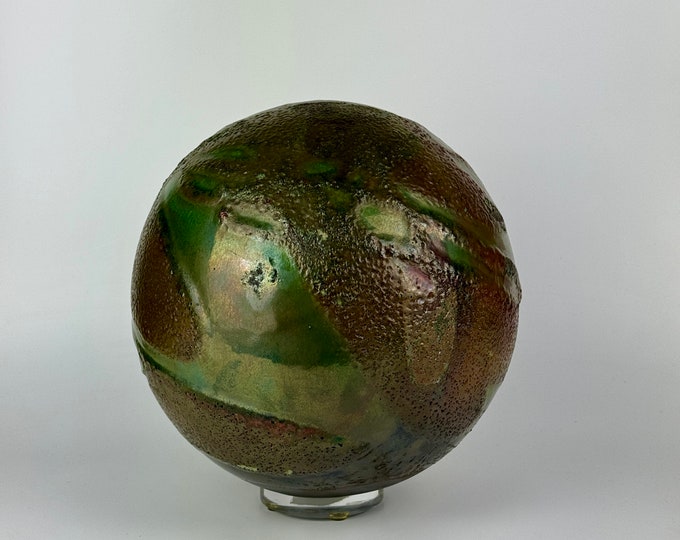 Vintage Large Ancient Sand Raku Pottery Vessel - Tony Evans Ceramics ...