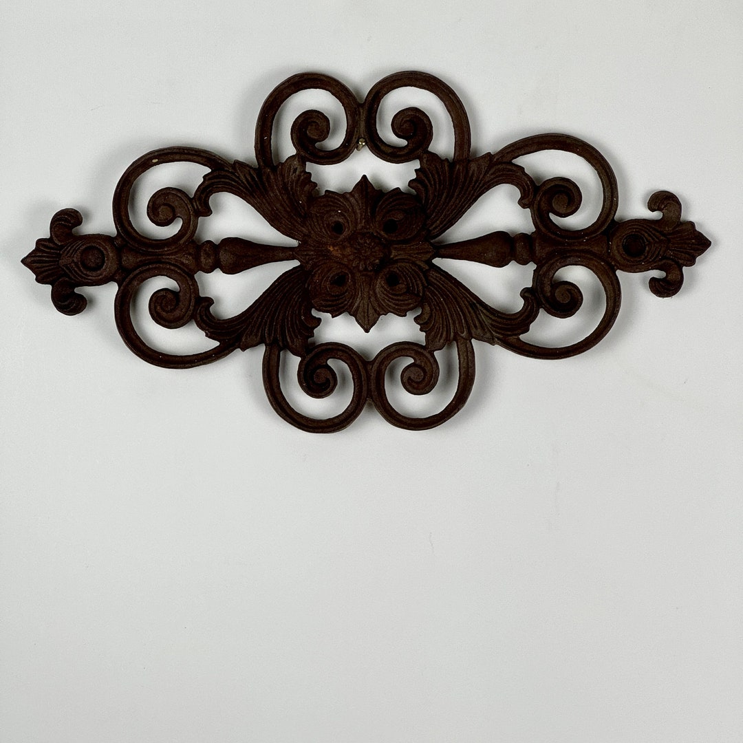 Vintage Cast Iron Architectural Decorative Wall Ornament Panel - Etsy