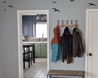 7 鳥のシルエット - ウォール アート - (3D プリント ファイルのダウンロード)