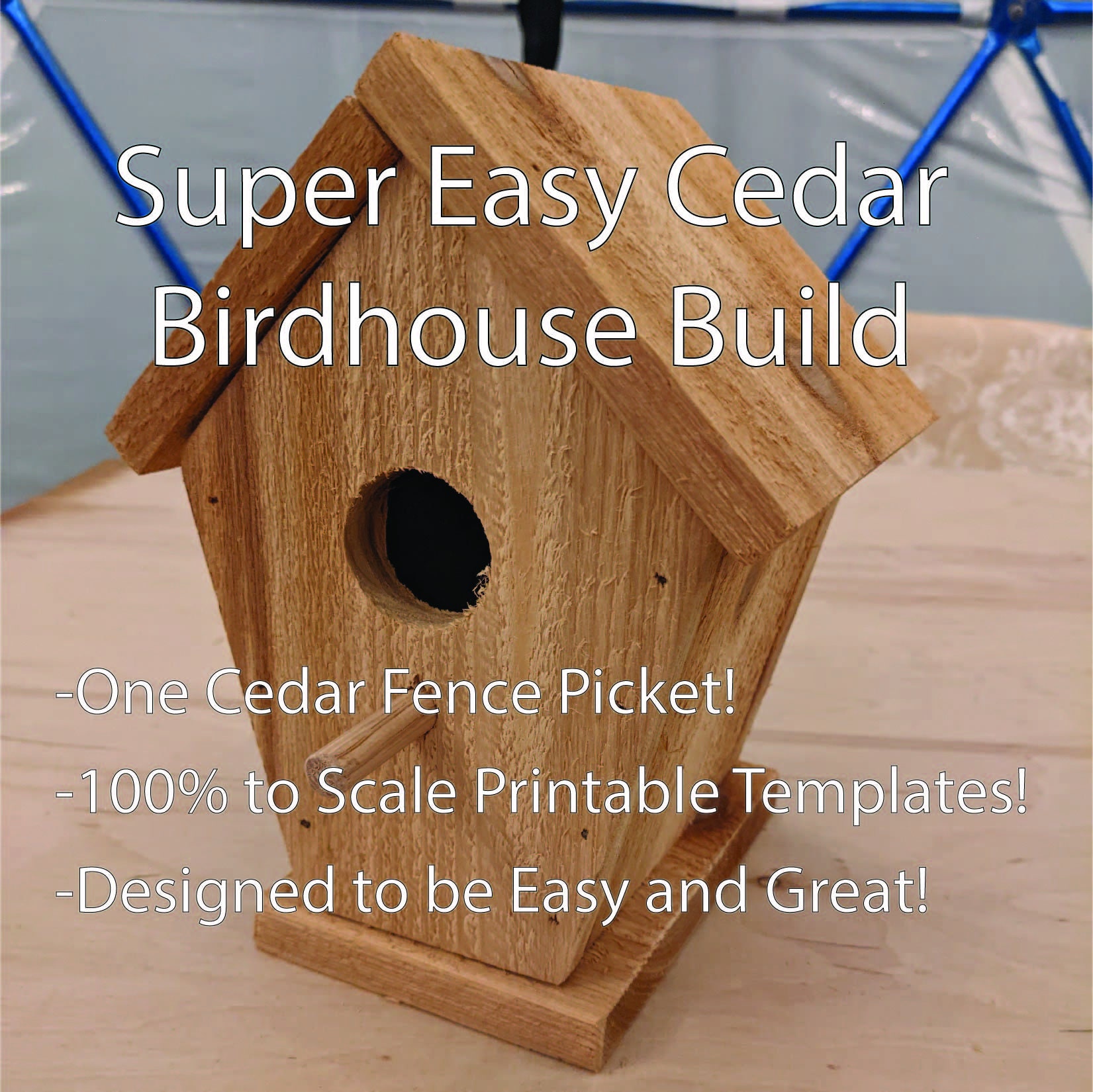 Super Easy Cedar Birdhouse Build Plans download Etsy