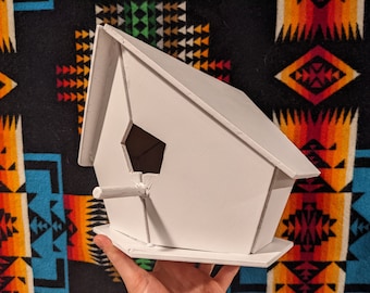 六角形の鳥小屋の印刷可能なテンプレートと詳細な説明