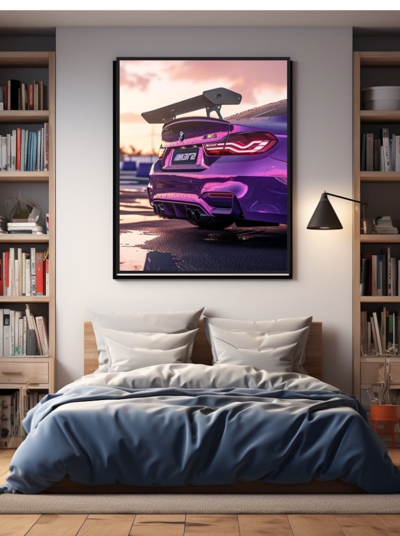 BMW M4 on a Racetrack at Sunset. Digital Image, Printable, Wall Art - Etsy