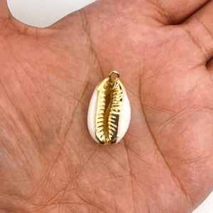 Cowrie Shell Charm, Cowrie Shell Pendants, Natural Shell Charm, Coastal Charm, Beach Charm, Boho Jewelry Supplies, Beach Craft Accessories