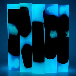 X-Ray glow in the dark alumilite hybrid blank