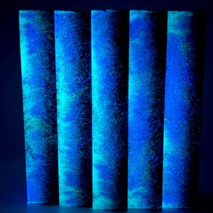 Purple Haven - glow in the dark - alumilite resin blanks - 7/8in x 7/8in x 5in