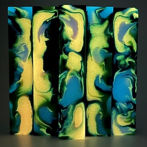 Bourbon St. glow in the dark large alumilite blank