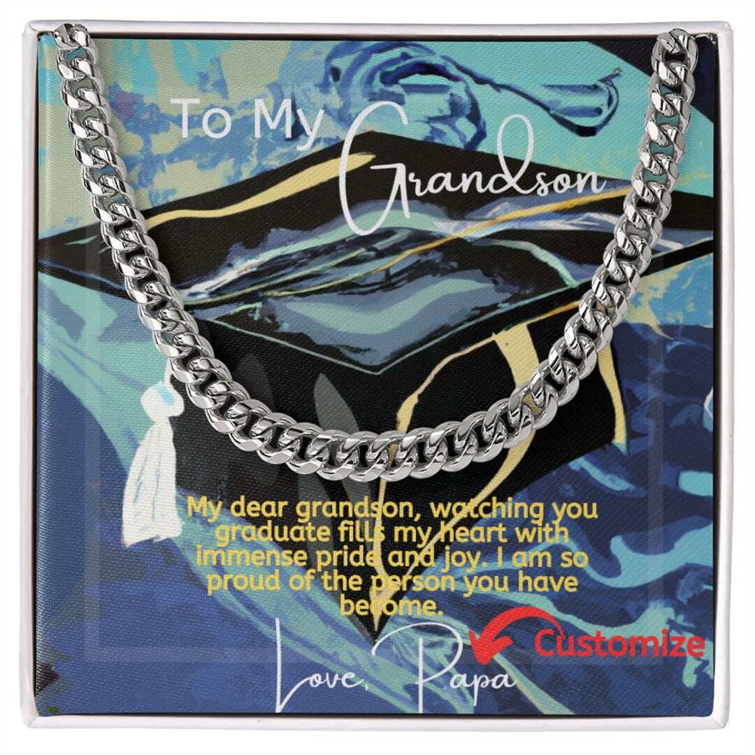 Graduation Gift for Grandson Personalized Graduation Gift Etsy