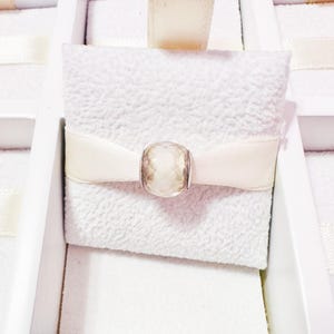 925 Sterling Silver White Mini Murano Glass Charm Fits Pandora Bracelets And Bangles