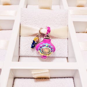 925 Sterling Silver Tea Party Polly Pocket Pendant Charm With Mini Polly Doll Fits Pandora Bracelets And Bangles
