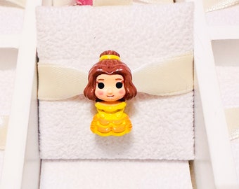 Belle Beauty Princess Charm Bead Fits Charm Bracelets And Bangles, Princess Charm, Character Charm, Fantasy Charm
