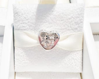 925 Sterling Silber Mickey und Minnie Winter Charm Anhänger für Pandora Armbänder