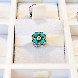 925 Sterling Silver Green Clover Charm Bead Fits Charm Bracelets And Bangles, Good Luck Charm
