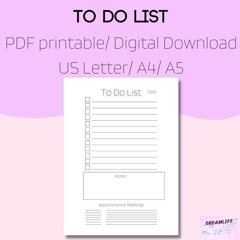 Printable To Do List Daily To Do List Digital Download PDF Simple how-to-use-to-do-list-in-outlook-wivse