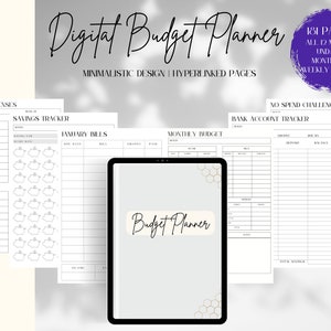 Digital Budget Planner︱GoodNotes Planner︱Notability Planner︱Portrait Digital Planner for iPad