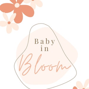Boho Baby In Bloom Shower Sign - Hippie Daisies - Daisy Baby Shower- Printable - Editable Welcome Sign - Digital Download