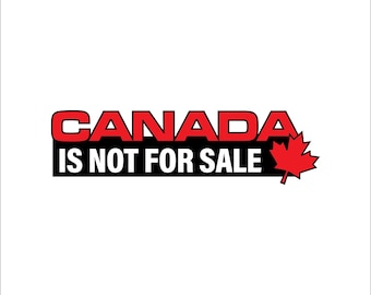 Canadá no es para calcomanías/calcomanías de hoja de arce