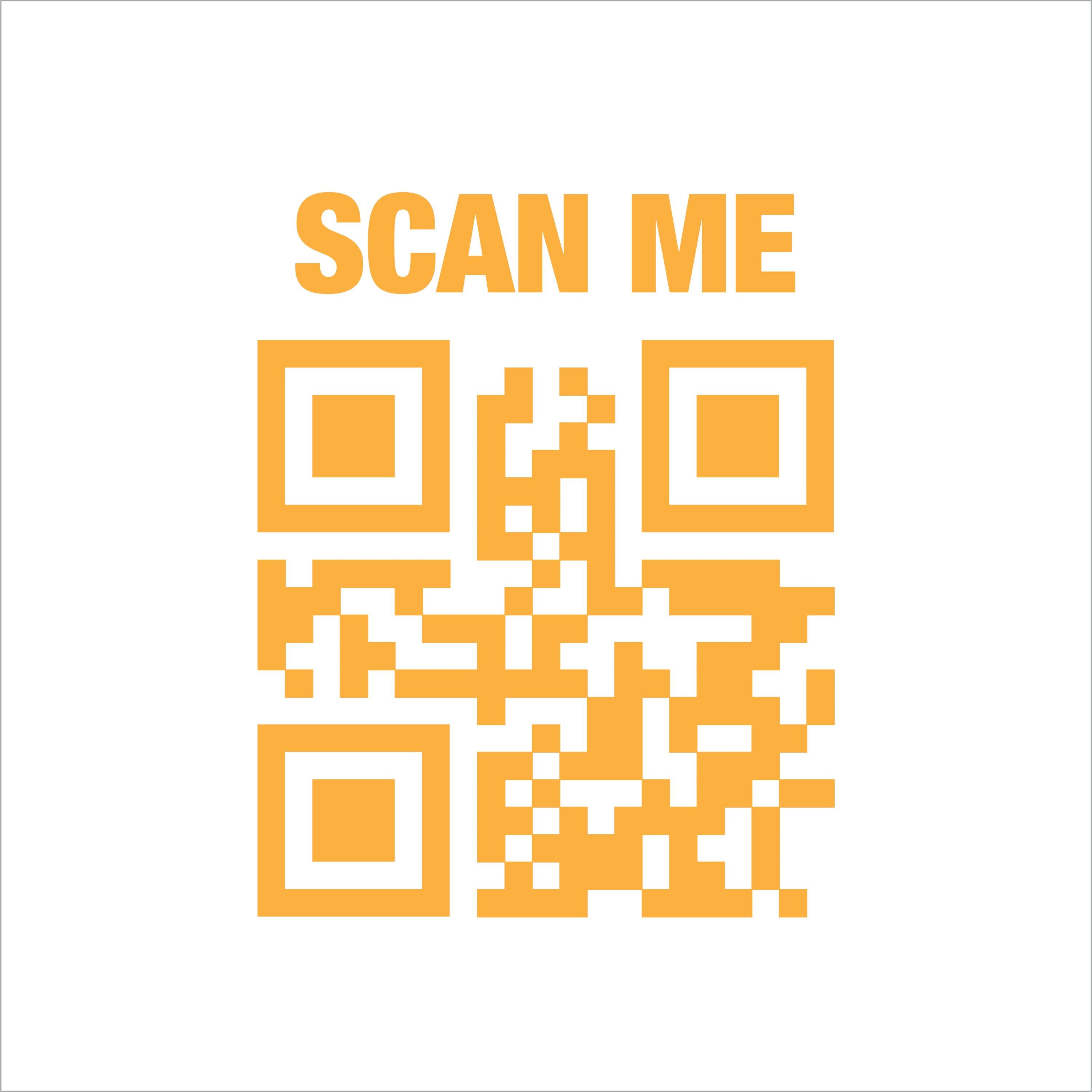 Personalized QR Code Vinyl Sticker – Custom Business Window Decal, Menu ...