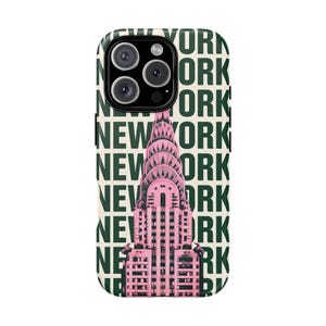 Eleganckie etui na telefon New York - wytrzymałe etui do miejskiego stylu, prezent na podróż do Nowego Jorku, modny dodatek technologiczny, unikatowe etui na telefon, modny telefon