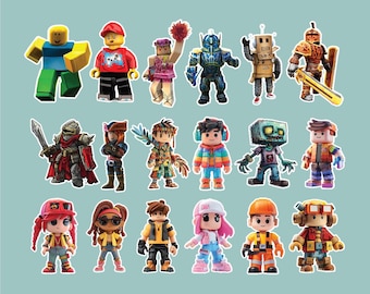 Roblox Stickers Pack: 18 Die-Cut Waterproof Vinyl Decals