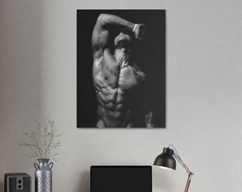 超貴重！　licze na Wasze grzechy ポスター Zyzz Black and White Canvas Poster | Premium Quality Canvas | - Etsy