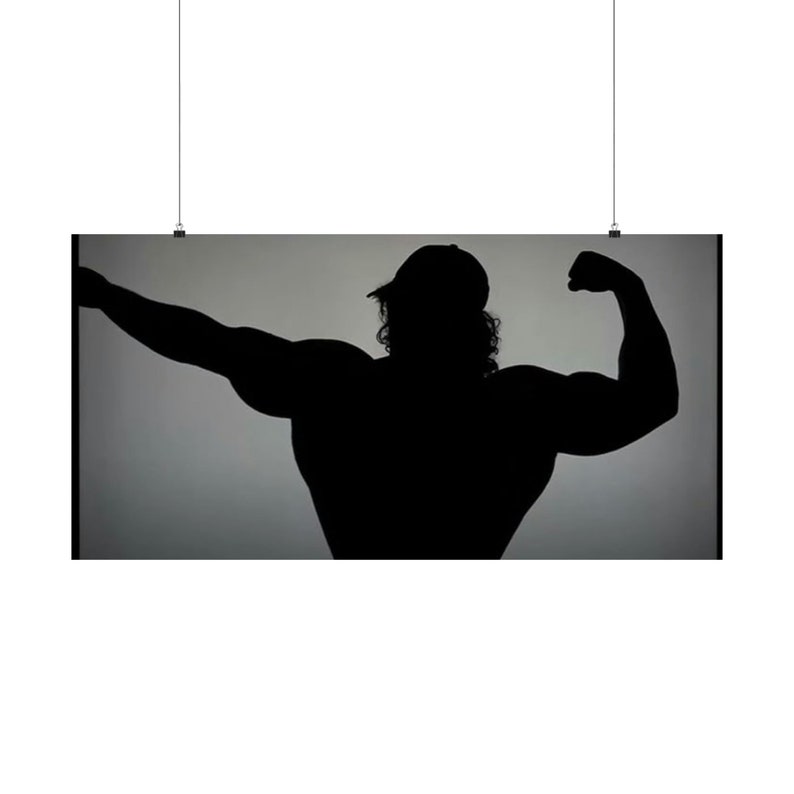 Sam Sulek Black and White Poster Modern Bodybuilding Premium Quality