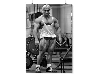 Tom Platz Premium Black and White Poster | The Golden Eagle | Premium Poster |